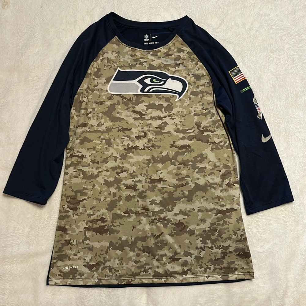 NFL Seahawks salute to service ladies shirt
